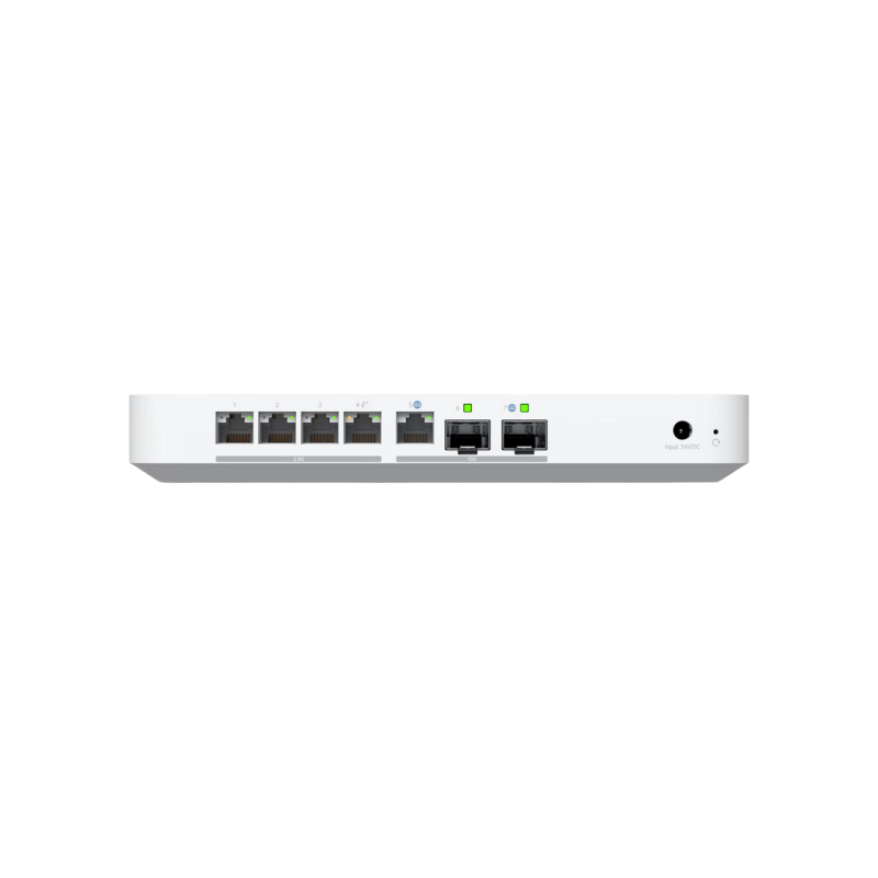 10G Ubiquiti Cloud Gateway Fiber "UCG-Fiber ", 1x10G SFP+ WAN, 1x10G RJ45 WAN, 1x10G SFP+ RJ45, 4x2.