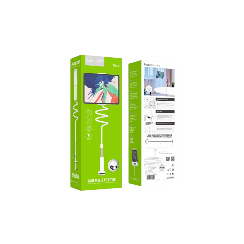 Hoco PH24 Balu tablet PC stand, Silver White