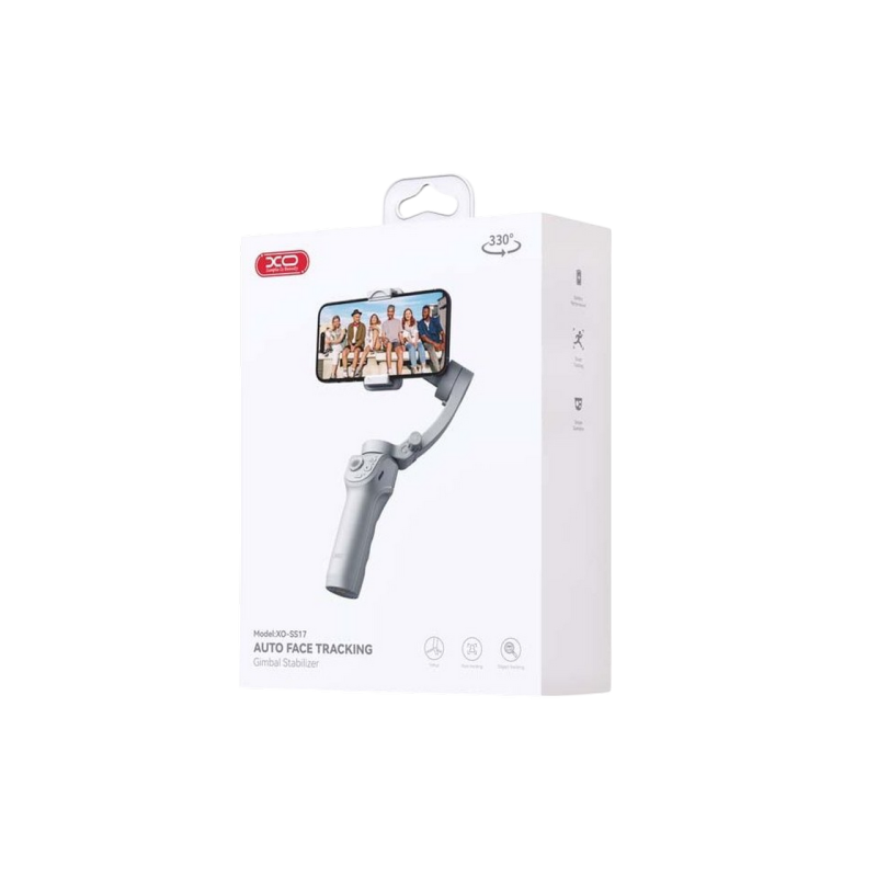 Bluetooth 3-axis Handheld Gimbal Stabilizer XO, SS17, Gray