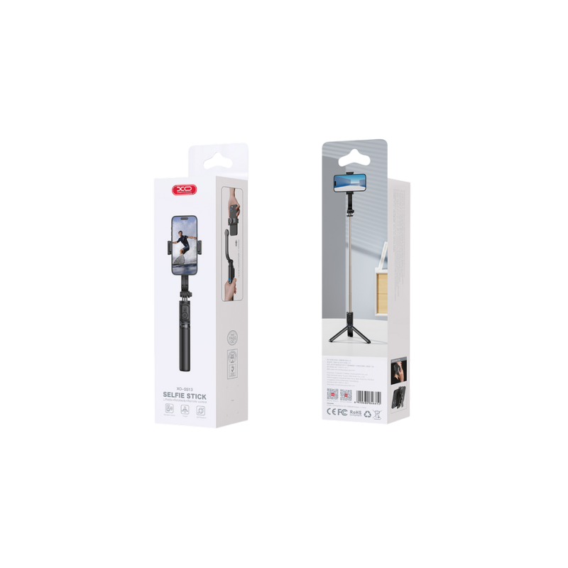 Bluetooth Selfie Stick XO, SS13, Tripod, Black