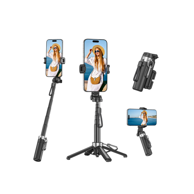Tripod & Selfie Stick Portable XO SS29 (64cm), Black