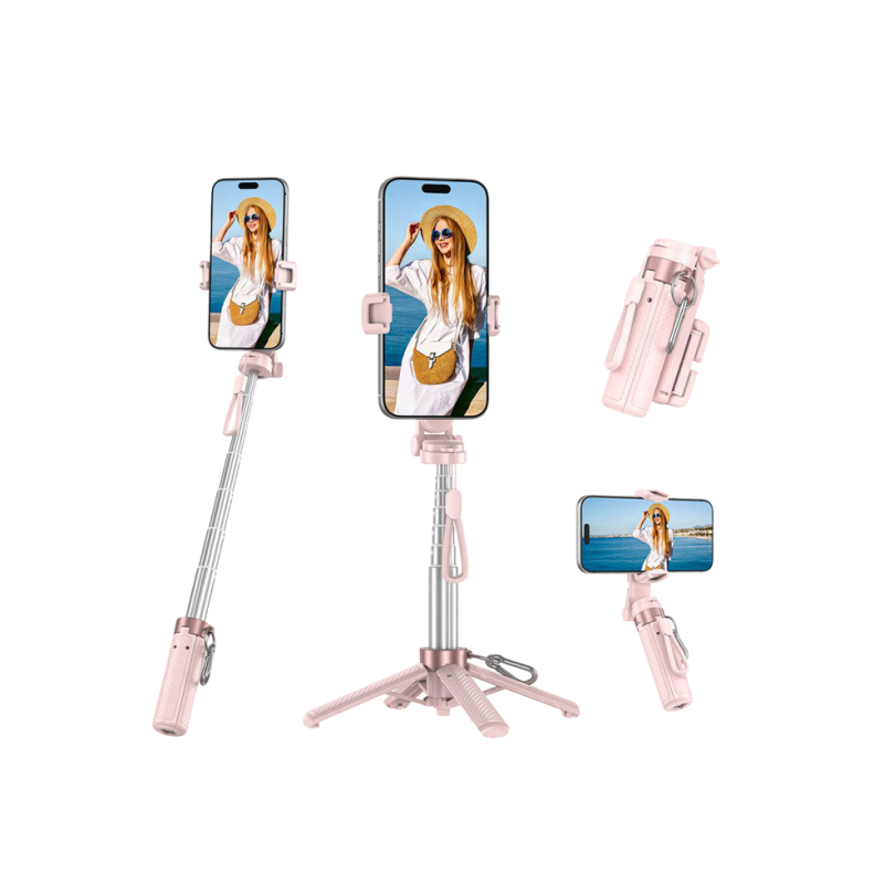 Tripod & Selfie Stick Portable XO SS29 (64cm), Pink