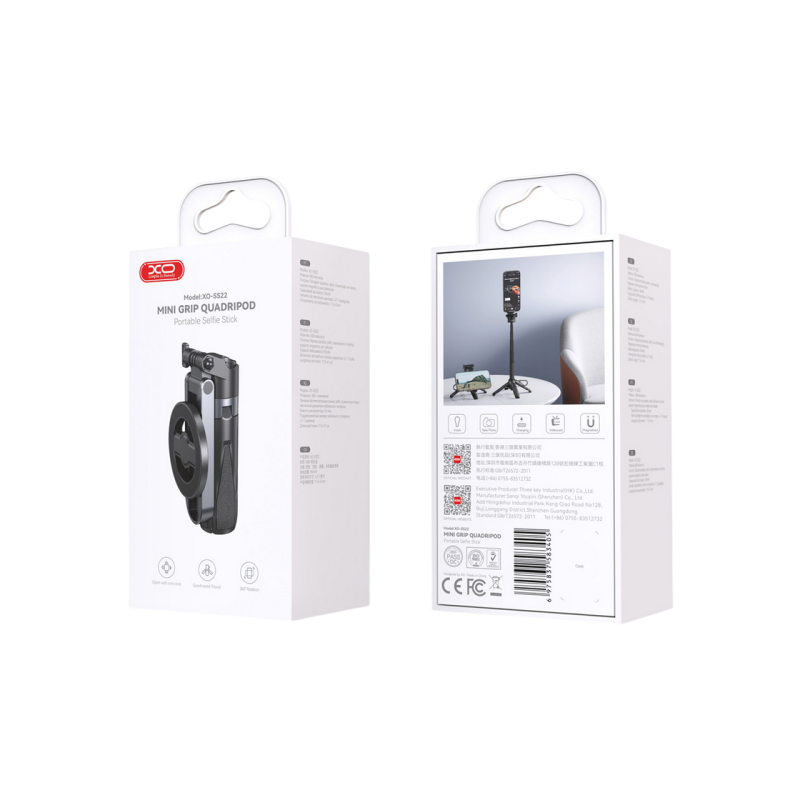 Bluetooth Selfie Stick XO, SS22 , Tripod, Black