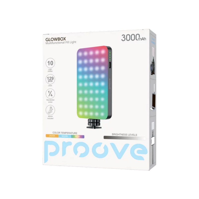 Proove Multifunctional fill light Proove Glowbox, Black