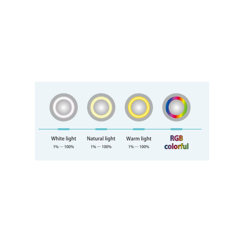 Штатив с кольцевой RGB-подсветкой для селфи HQ-18RGB, 18 дюймов, черный.