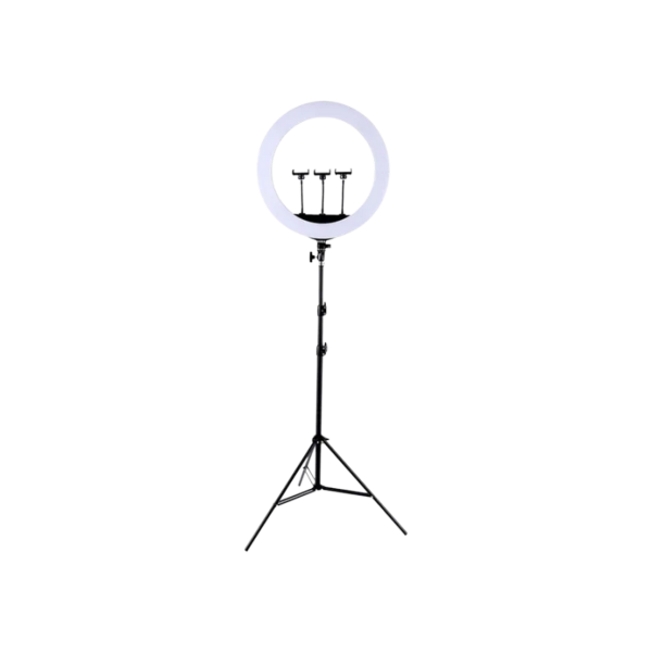 Tripod cu Lampa Circulara Selfie Ring Light 3 colors HQ-21S 21", Black