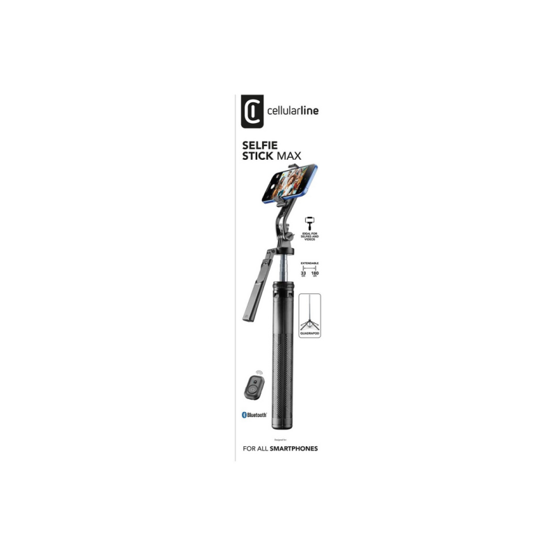 Bluetooth-палка для селфи Cellular Max, черная