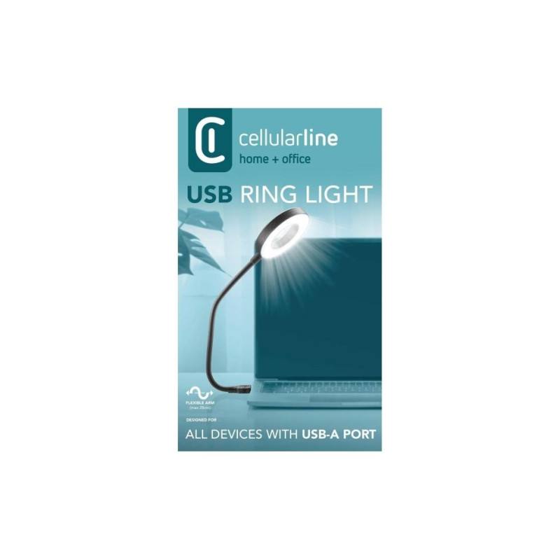 Lumina Cellularline USB Led Ring Light , Black