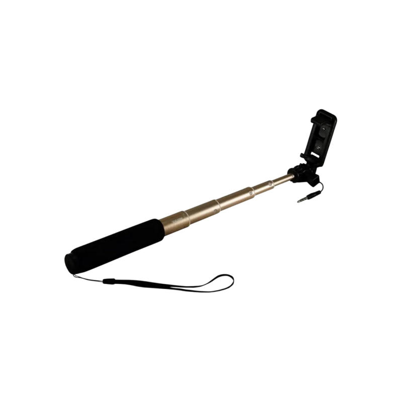 Remax Selfie stick P5, wired Gold