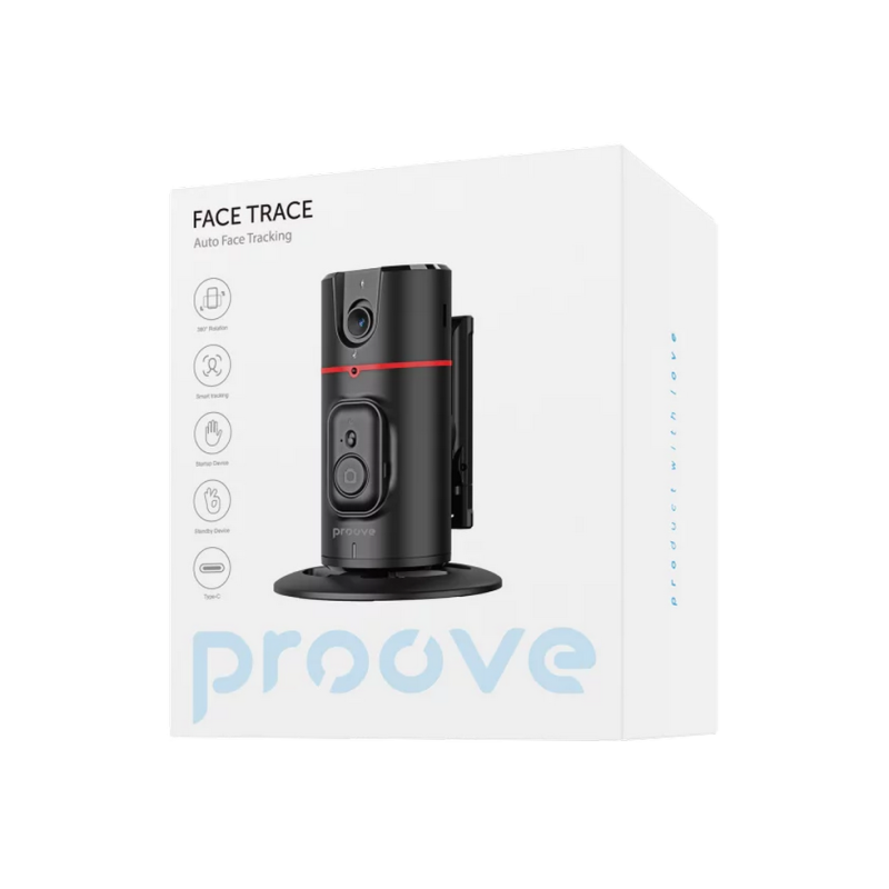 Монопод Proove Face Trace с автоматическим отслеживанием лица (95 мм), черный