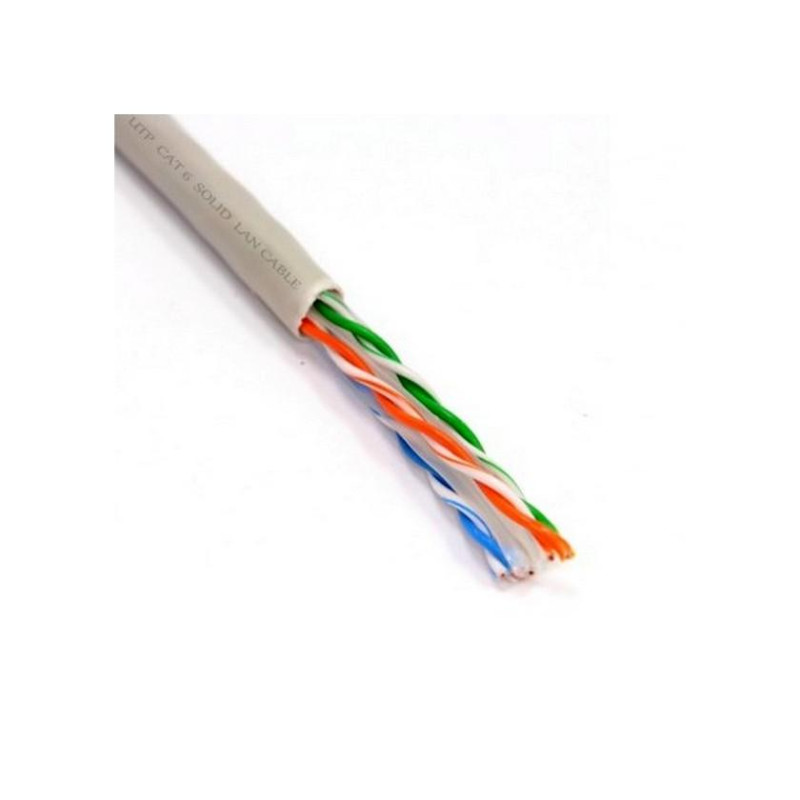 Кабель UTP кат.3E APC Electronic 24awg 2X2X1/0,50, CCA, сплошной серый, 305м
