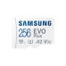 256GB MicroSD (Class 10) UHS-I (U3) +SD adapter, Samsung EVO Plus 2024 "MB-MC256SA" (R:160MB/s