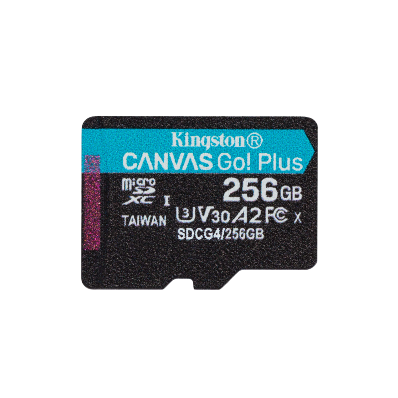 Карта памяти MicroSD 256GB Kingston Canvas Go! Plus Gen 4 SDCG4/256GB + SD adapter
