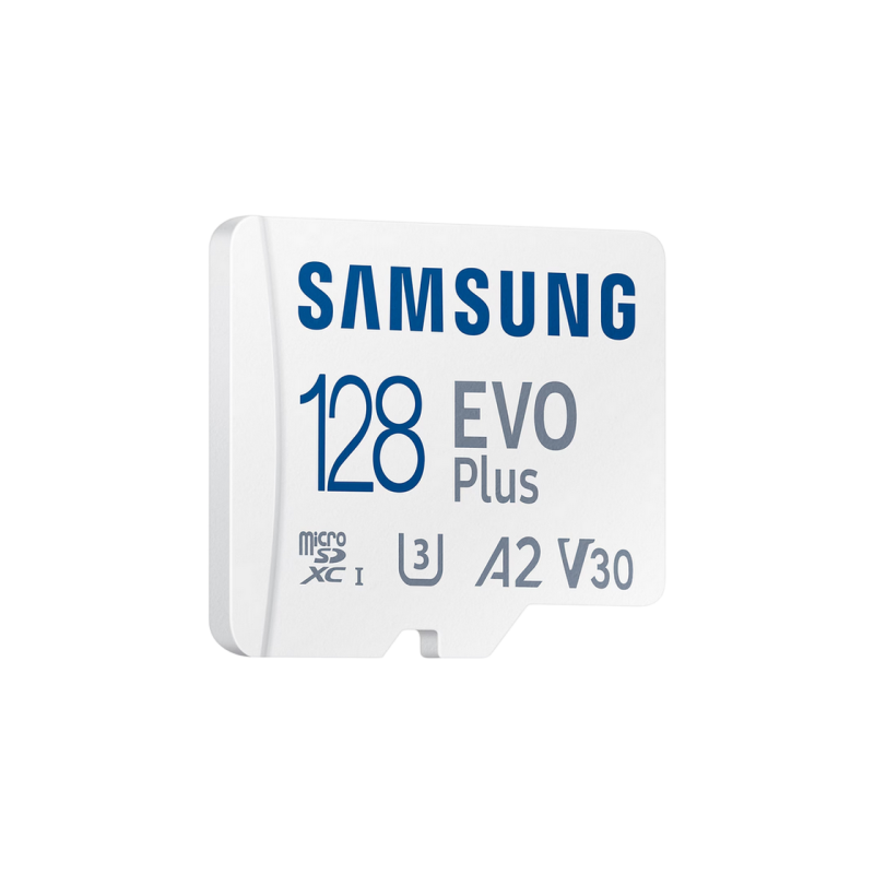 .128 ГБ MicroSD (класс 10) UHS-I (U3)+SD адаптер, Samsung EVO Plus 2024 "MB-MC128SA" (R:160 МБ/с