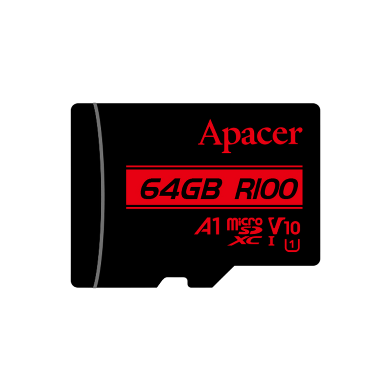 Карта памяти MicroSD 64 GB Apacer "AP64GMCSX10UB-R"