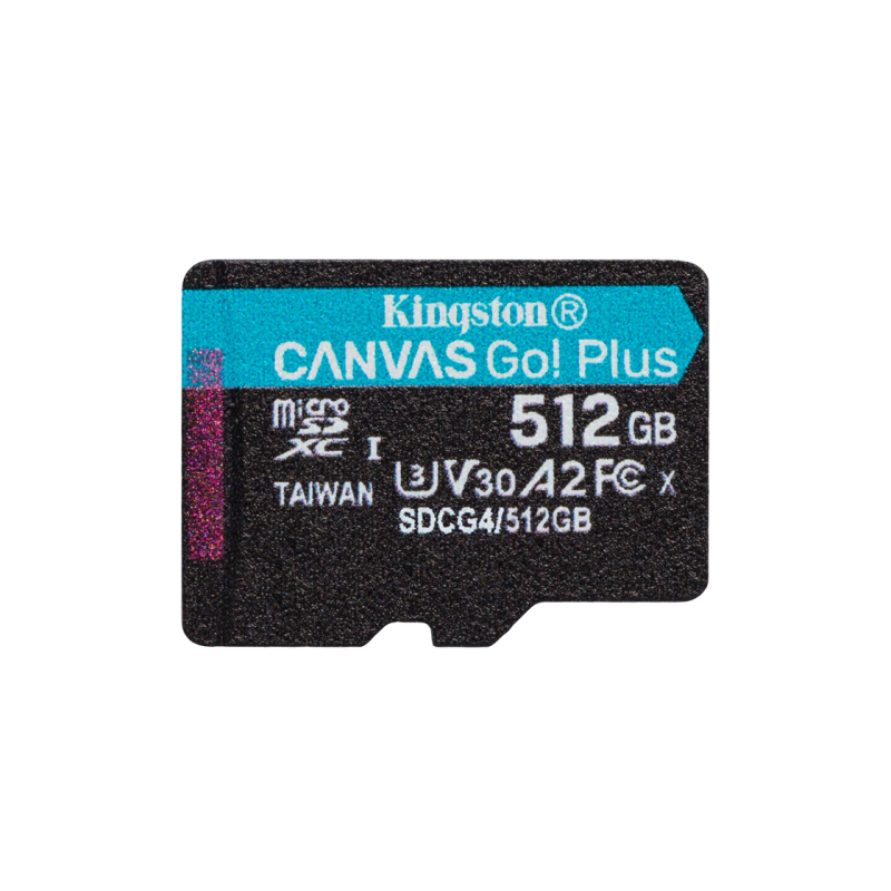 Карта памяти MicroSD 512GB Kingston Canvas Go! Plus Gen 4 SDCG4/512GB + SD adapter