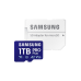 Карта памяти MicroSD 1,0 ТБ (класс 10) UHS-I (U3) + адаптер SD, Samsung PRO Plus "MB-MD1T0SA" (чтение/запись: 180/130 МБ/с)
