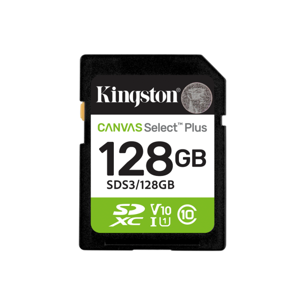 Карта памяти SD 128GB Kingston Canvas Select Plus Gen3 SDS3/128GB
