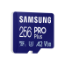 .256 ГБ MicroSD (класс 10) UHS-I (U3) +SD адаптер, Samsung PRO Plus "MB-MD256SA" (чтение/запись: 180/130 МБ/с