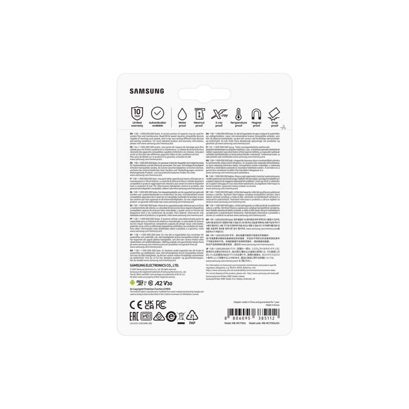 Карта памяти MicroSD 1.0TB Samsung EVO Plus 2024 MB-MC1T0SA+SD adapter