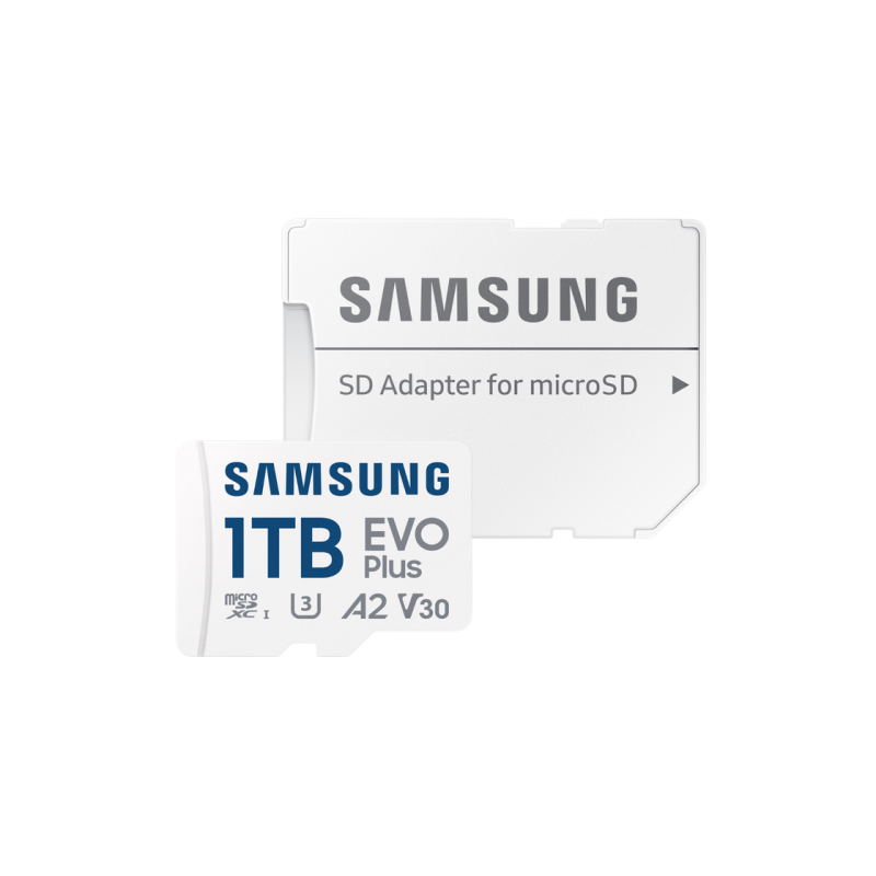 Карта памяти MicroSD 1.0TB Samsung EVO Plus 2024 MB-MC1T0SA+SD adapter
