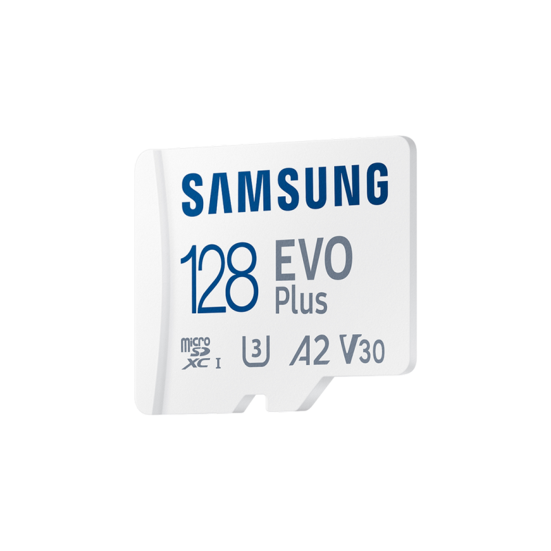 .128 ГБ MicroSD (класс 10) UHS-I (U3)+SD адаптер, Samsung EVO Plus 2024 "MB-MC128SA" (R:160 МБ/с