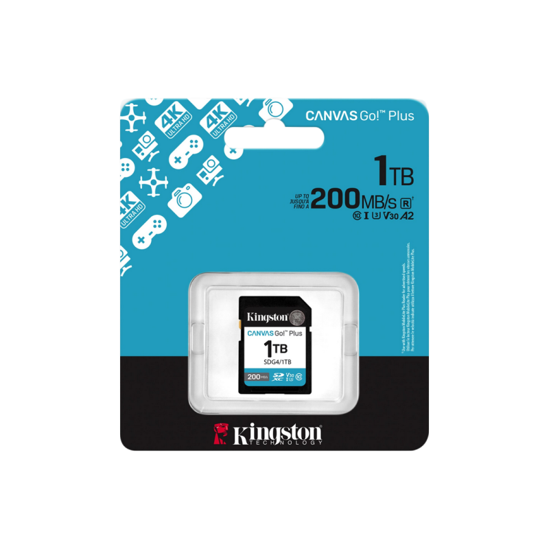 Карта памяти SD 1.0TB Kingston Canvas Go! Plus Gen 4 SDG4/1TB