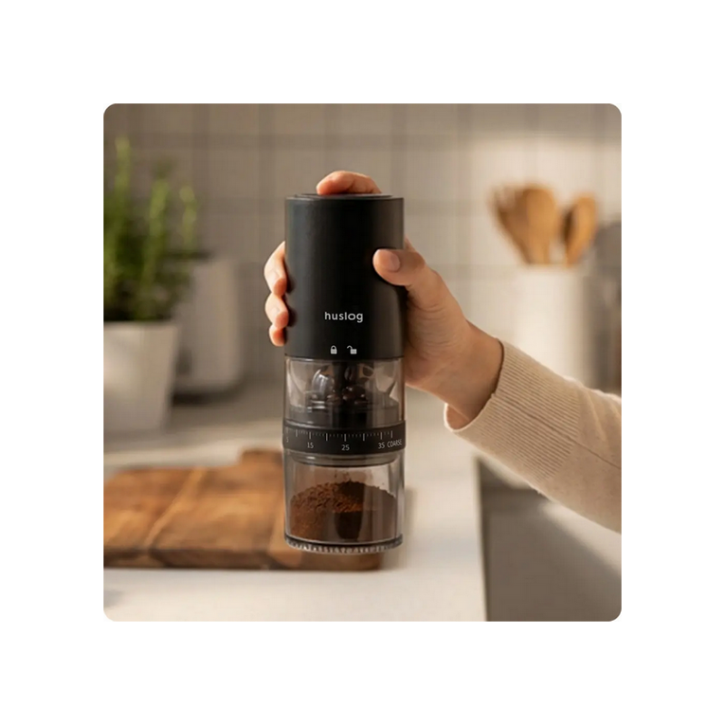 Huslog wireless coffee grinder CoffeeSmash HUS1064 - Black