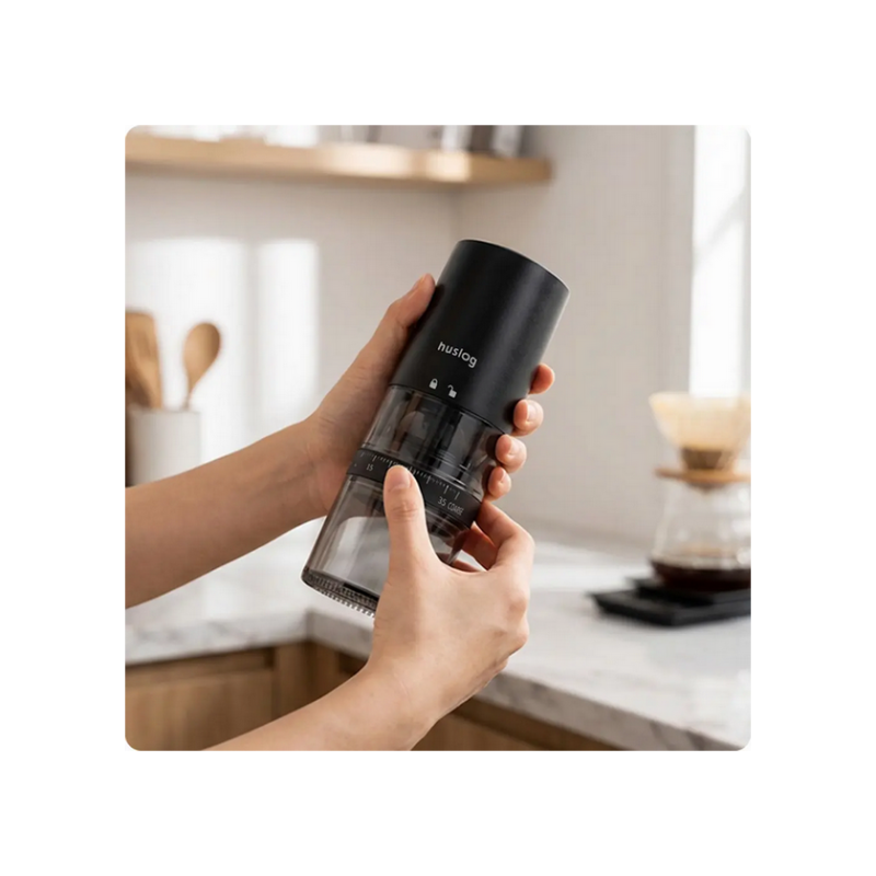 Huslog wireless coffee grinder CoffeeSmash HUS1064 - Black
