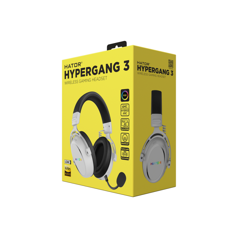 Игровая гарнитура HATOR Hypergang 3 беспроводная (ESH56) белая
