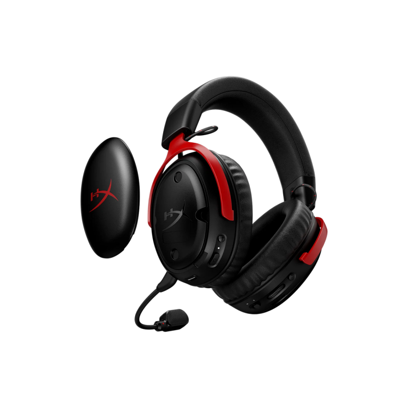 Игровая беспроводная гарнитура HyperX Cloud III S, драйвер 53 мм, 20–20 кГц, 64 Ом, 112 дБ, 346 г, 120 ч, DTS, накладные наушники