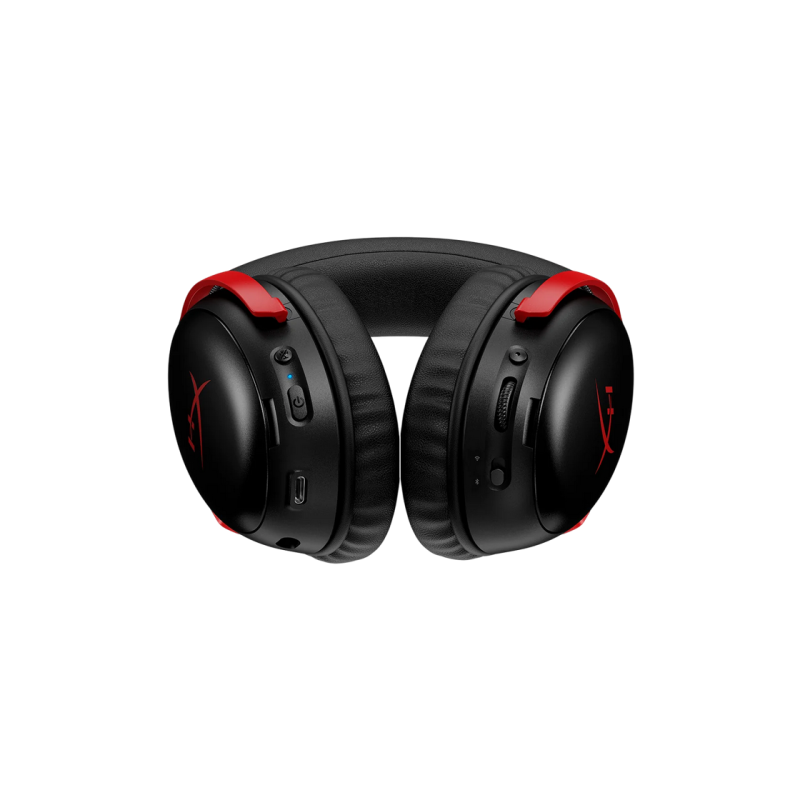 Игровая беспроводная гарнитура HyperX Cloud III S, драйвер 53 мм, 20–20 кГц, 64 Ом, 112 дБ, 346 г, 120 ч, DTS, накладные наушники