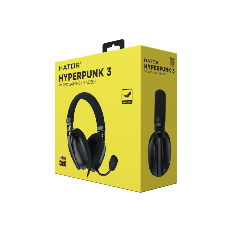 Игровая гарнитура HATOR Hyperpunk 3 Wired 3.5 Black