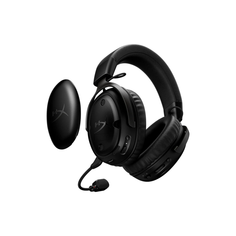 Игровая беспроводная гарнитура HyperX Cloud III S, драйвер 53 мм, 20–20 кГц, 64 Ом, 112 дБ, 346 г, 120 ч, DTS, накладные наушники