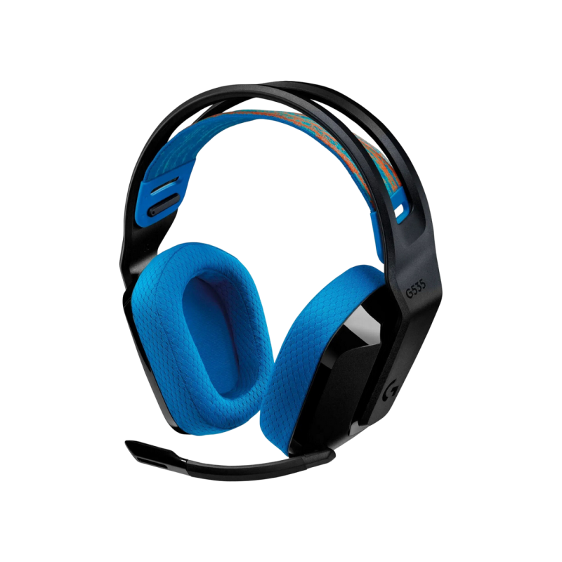 Беспроводная игровая гарнитура Logitech G535 Lightspeed для консоли, 40-мм драйверы, 20-20 кГц, 36 Ом, 87,5 дБ, 236 г, 33 ч, накладные.