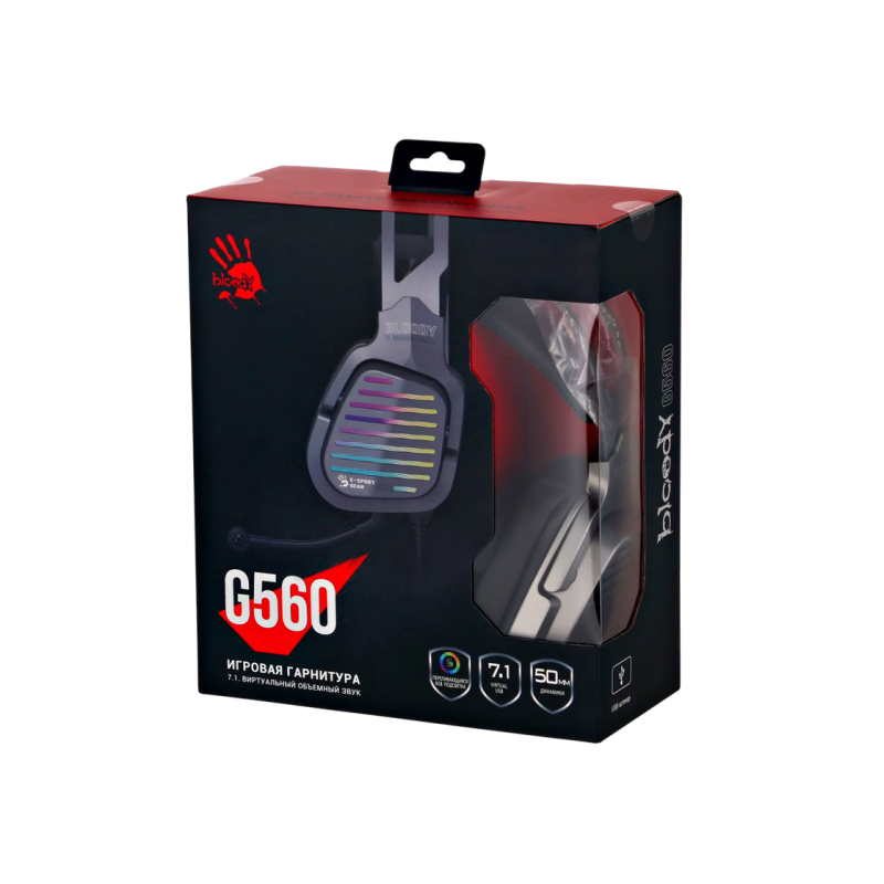 Наушники Bloody G560, Gun Grey