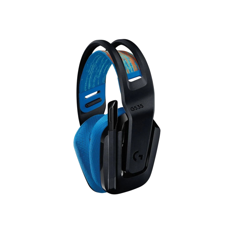 Беспроводная игровая гарнитура Logitech G535 Lightspeed для консоли, 40-мм драйверы, 20-20 кГц, 36 Ом, 87,5 дБ, 236 г, 33 ч, накладные.