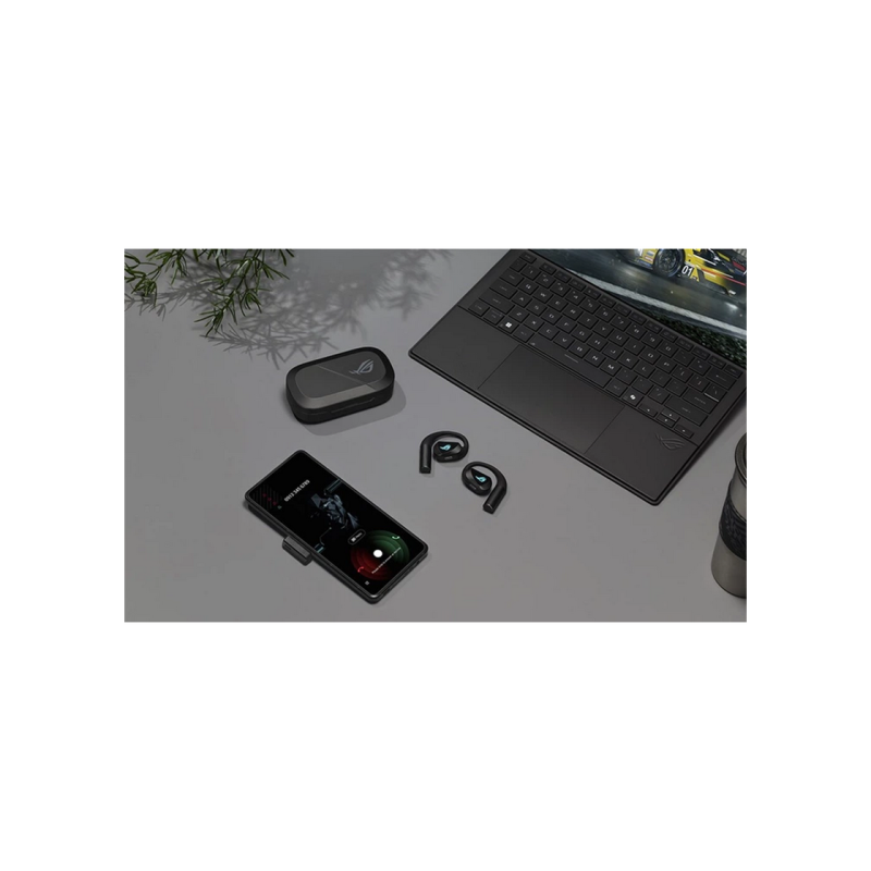 Gaming Wireless On-Ear Earbuds Asus ROG Cetra O701, Black