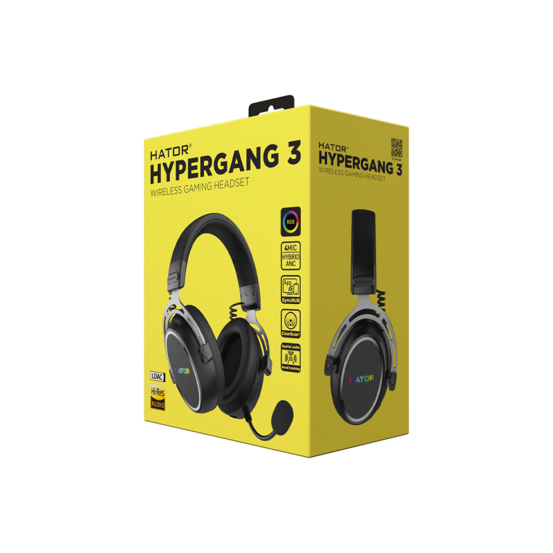 Игровая гарнитура HATOR Hypergang 3 беспроводная (ESH55) черная