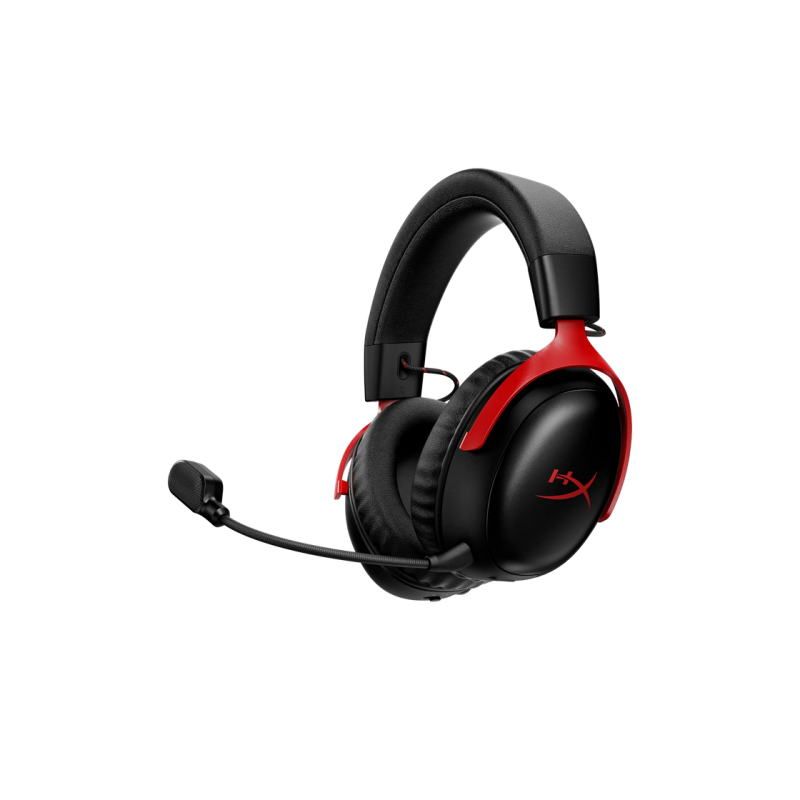 Игровая беспроводная гарнитура HyperX Cloud III S, драйвер 53 мм, 20–20 кГц, 64 Ом, 112 дБ, 346 г, 120 ч, DTS, накладные наушники
