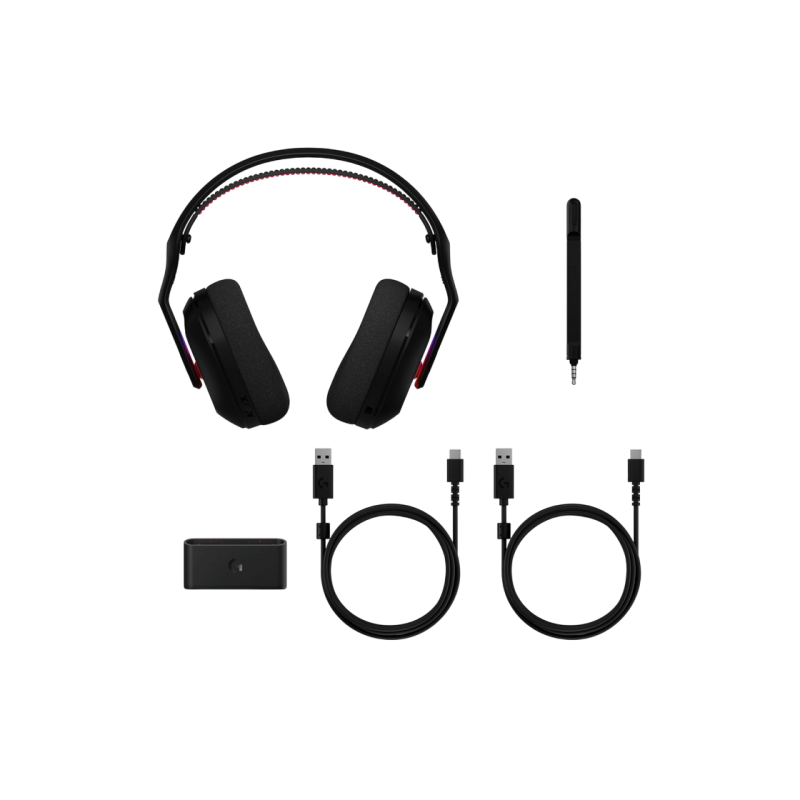 Gaming Wireless Headset Logitech G ASTRO A20 X Lightspeed, 40mm driver, 20-20kHz, 290g, No lighting: 90h, 2.4Ghz+BT