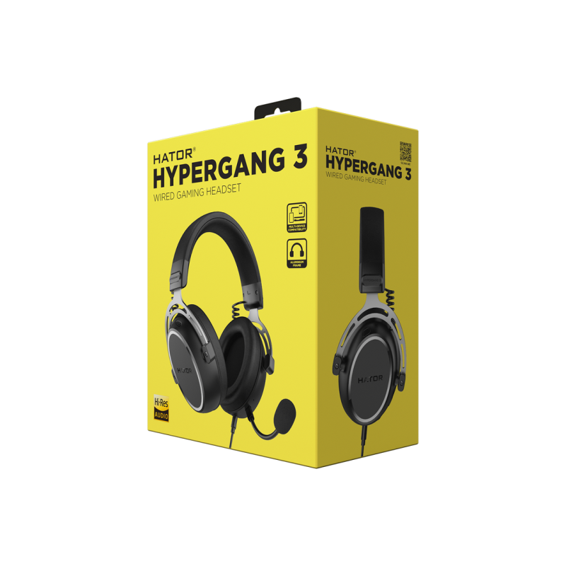 Игровая гарнитура HATOR Hypergang 3 проводная (ESH05) черная
