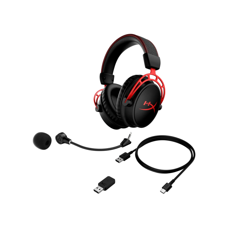 Наушники HyperX Cloud Alpha, Wireless, Black/Red, 4P5D4AA