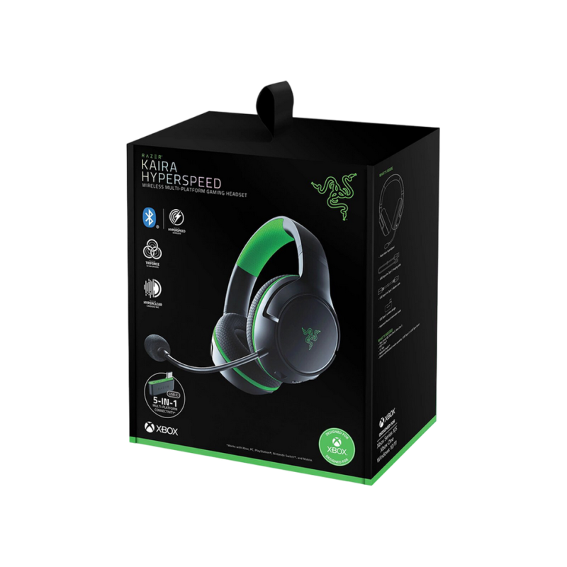 Gaming Wireless Headset Razer Kaira HyperSpeed Wireless Multi-Platform Xbox Licensed Black