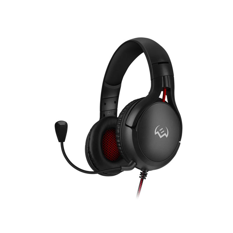 Gaming Headset SVEN AP-G620MV, 40mm drivers, 20-20000Hz, 20 Ohm, 98dB, 320g., 3.5mm(4pin)/2*3.5mm(3pin), Black
