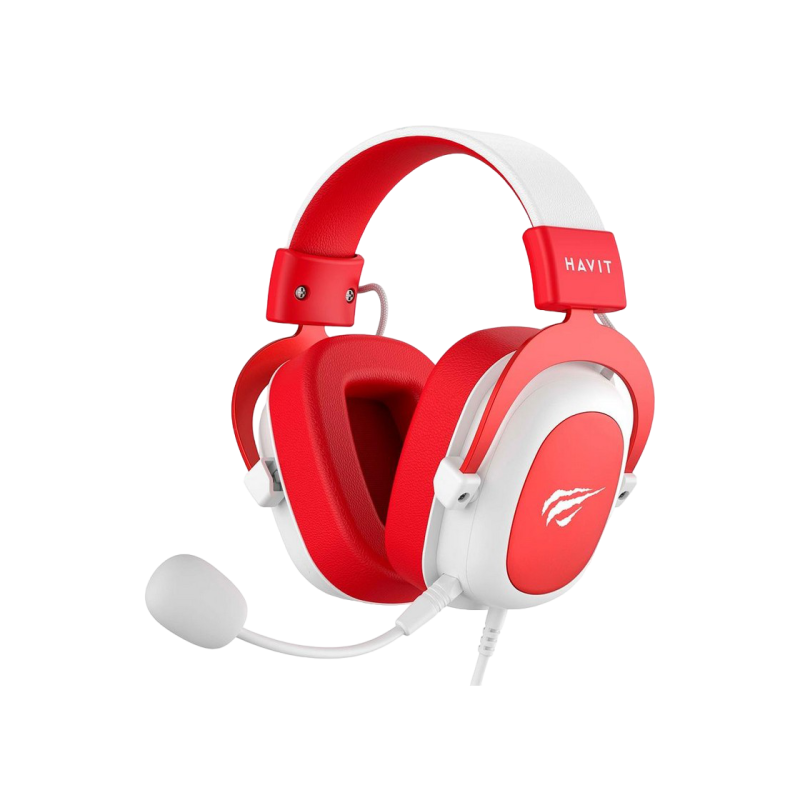 Наушники Havit H2002d, White/Red
