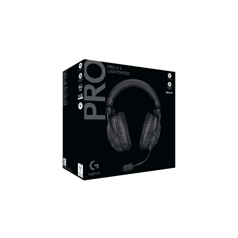 Gaming Headset Logitech G Pro X SE, 50mm driver, Neodymium magnet, 20-20kHz, 32 Ohm, 91.7dB, 320g, 50h, AI NR, Det.