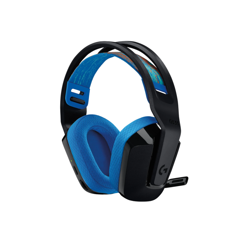 Беспроводная игровая гарнитура Logitech G535 Lightspeed для консоли, 40-мм драйверы, 20-20 кГц, 36 Ом, 87,5 дБ, 236 г, 33 ч, накладные.