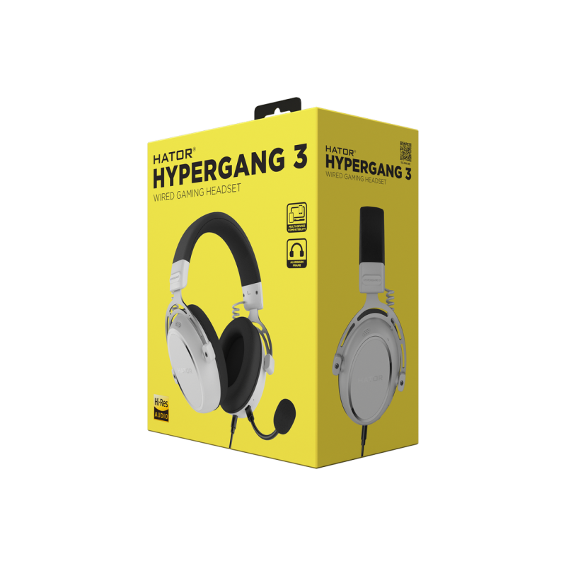 Игровая гарнитура HATOR Hypergang 3 проводная (ESH06) белая
