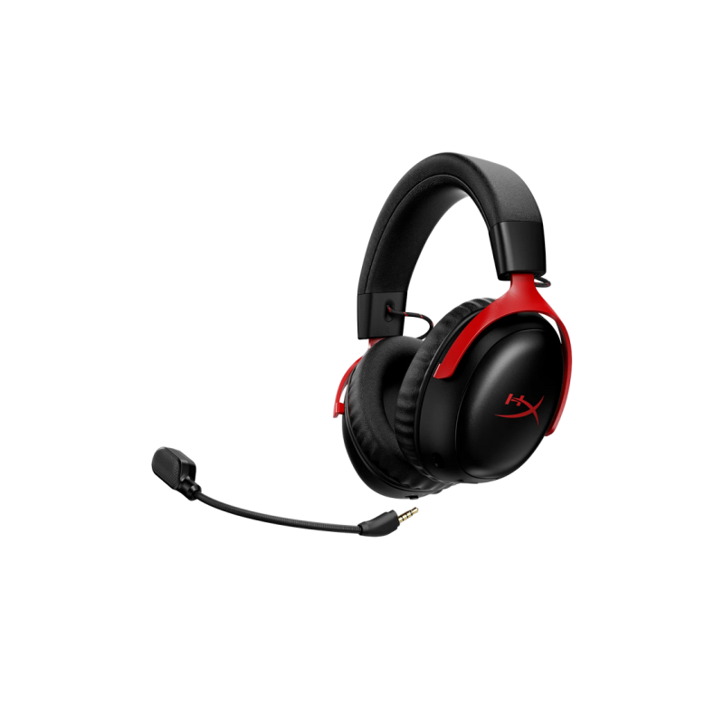 Игровая беспроводная гарнитура HyperX Cloud III S, драйвер 53 мм, 20–20 кГц, 64 Ом, 112 дБ, 346 г, 120 ч, DTS, накладные наушники